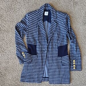 Cabi Long Blazer with Gold Buttons